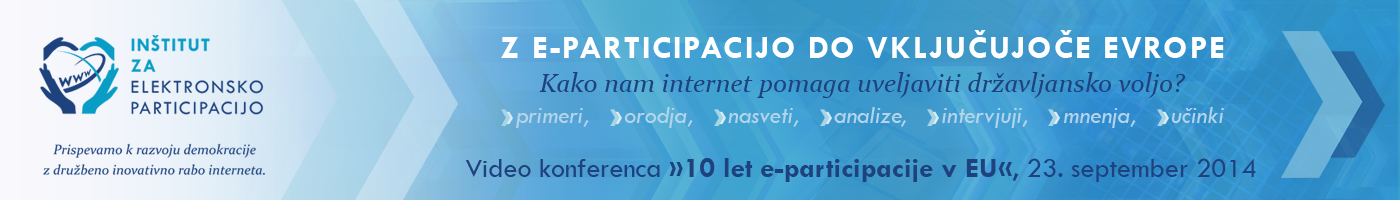 Z e-participacijo do vključujoče Evrope